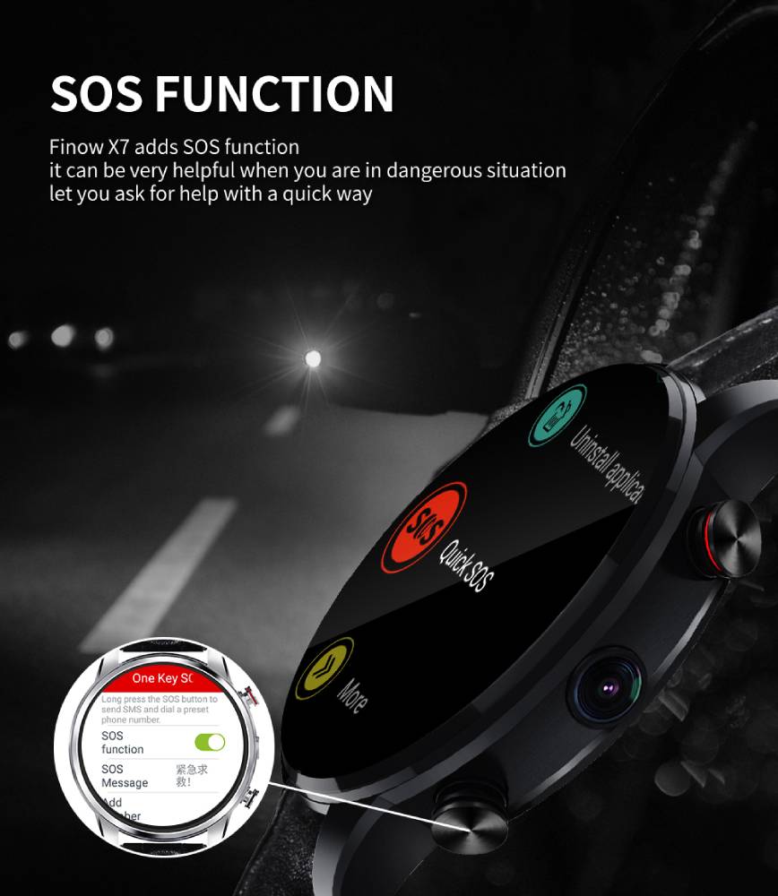 Reloj móvil con botón de SOS